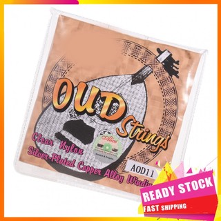 Gfgfgfgg Alice AOD11 11-String Oud Strings Set(G-D-A-E-B-F) Nylon Core Silver Plated Copper Alloy Winding (.022-.041)