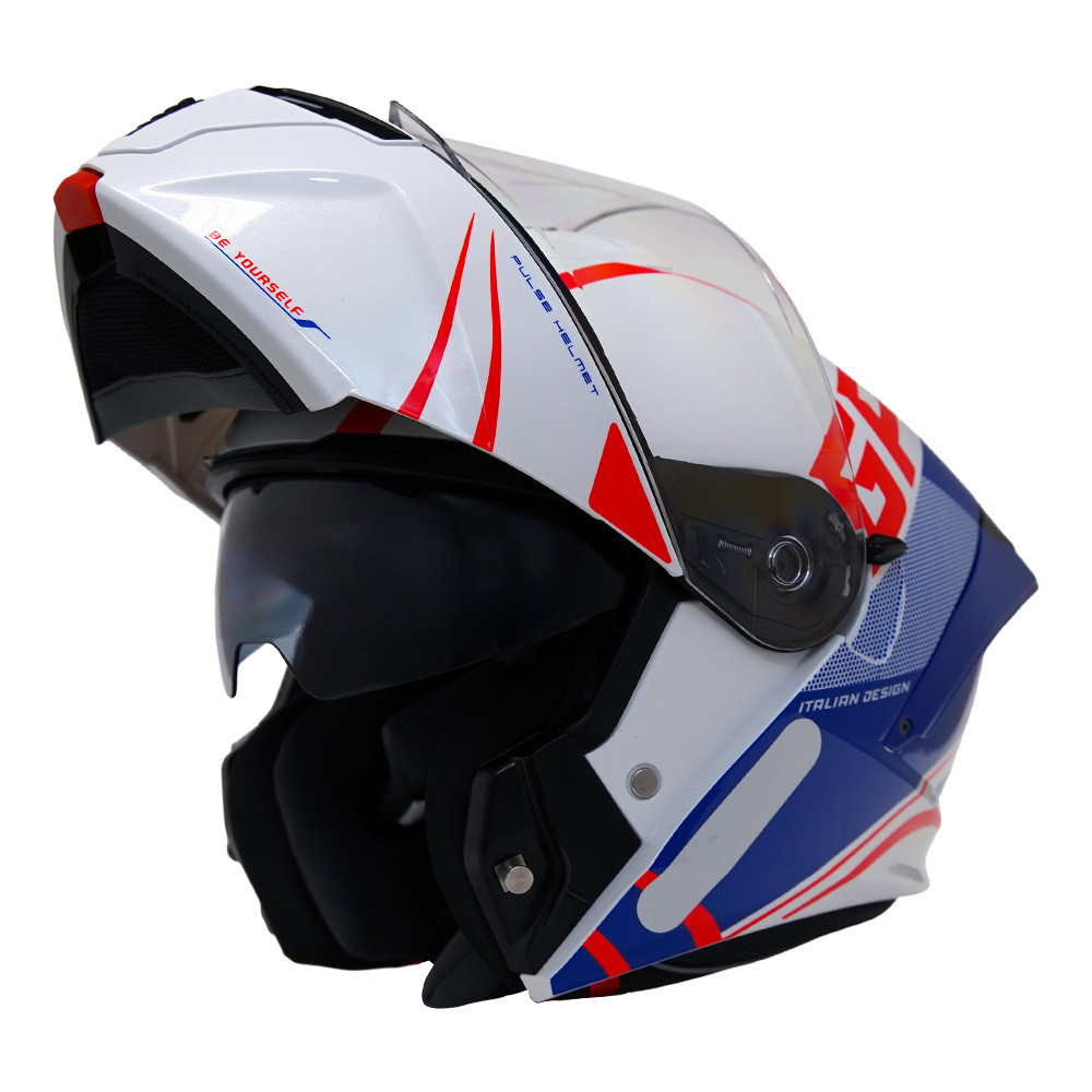 CAPACETE ARTICULADO VISEIRA FUMÊ INTERNA GP TECH A128 SV PULSE BE YOURSELF