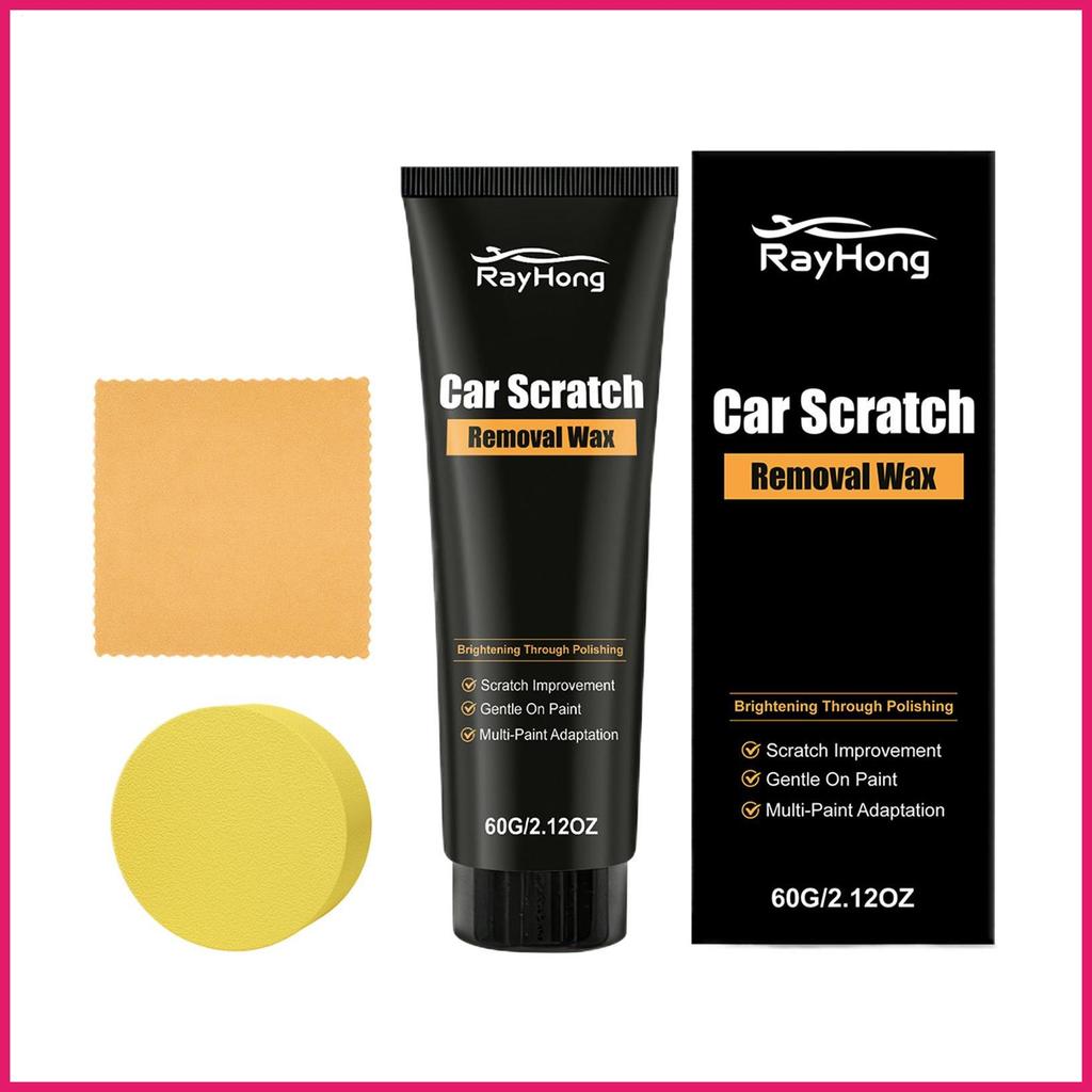 Removedor De Arranhões De Carro , Borracha De Limpeza Rápida Fácil Com Esponja , Reparo Pintura Para Polimento De Veícul