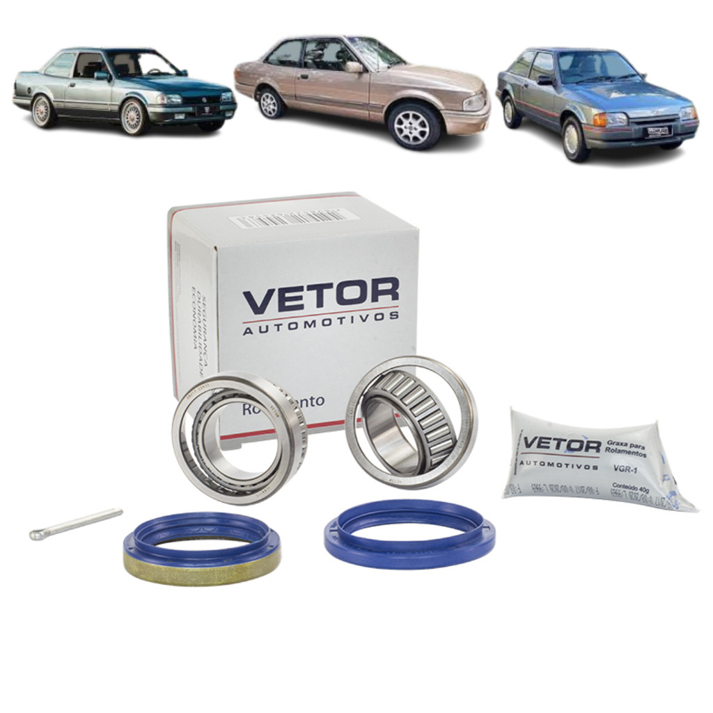 KIT ROLAMENTO RODA DIANTEIRA ESCORT VERONA APOLLO 1983- 1996