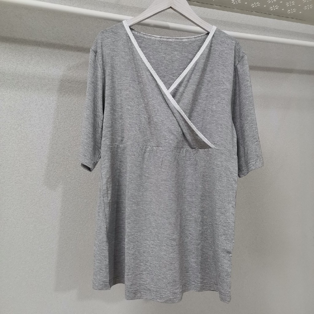 Novo estilo roupas de confinamento roupas de enfermagem Modal roupas de maternidade de manga média verão roupas de manga