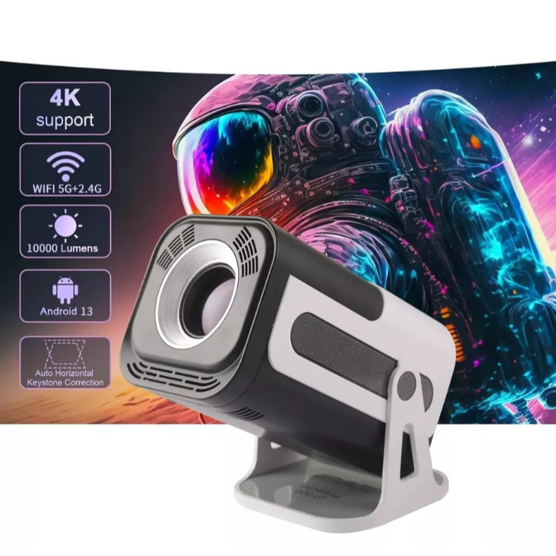 Projetor JY320 Portátil roid 13 Original 4K Full HD 5G WiFi Bluetooth Smart TV Cinema em Casa Bivolt Lançamento New