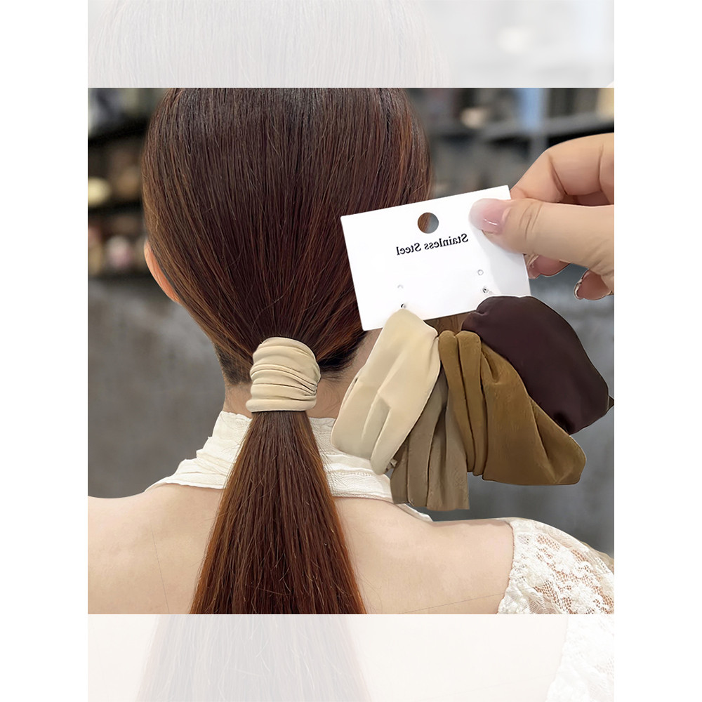 Máscara de alta elasticidade anel de cabelo bandana feminino 2026 novo estilo baixo rabo de cavalo acessórios para o cab