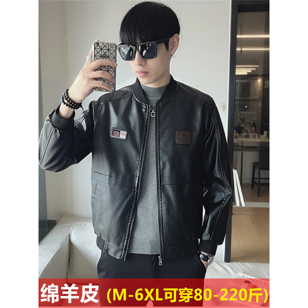 Marca roupas masculinas roupas de couro genuíno roupas de motocicleta na moda masculina jaqueta de tamanho grande Hainin