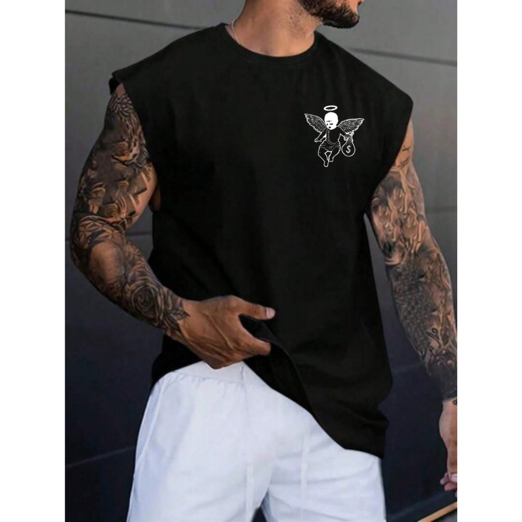 Camiseta Regata Oversized Masculina para Academia Treino Lançamento 2025