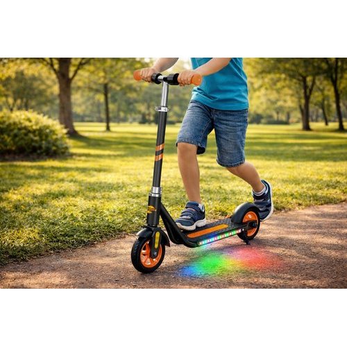 Patinete Eletrico Infantil Laranja Mobilidade Seguranca Diversao Crianças