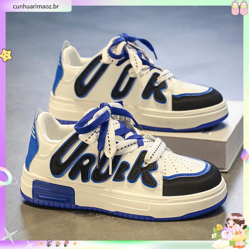 tênis infantil masculino kit tênis infantil masculino Sapatos para meninos, tênis, primavera e outono 2024, cano baixo