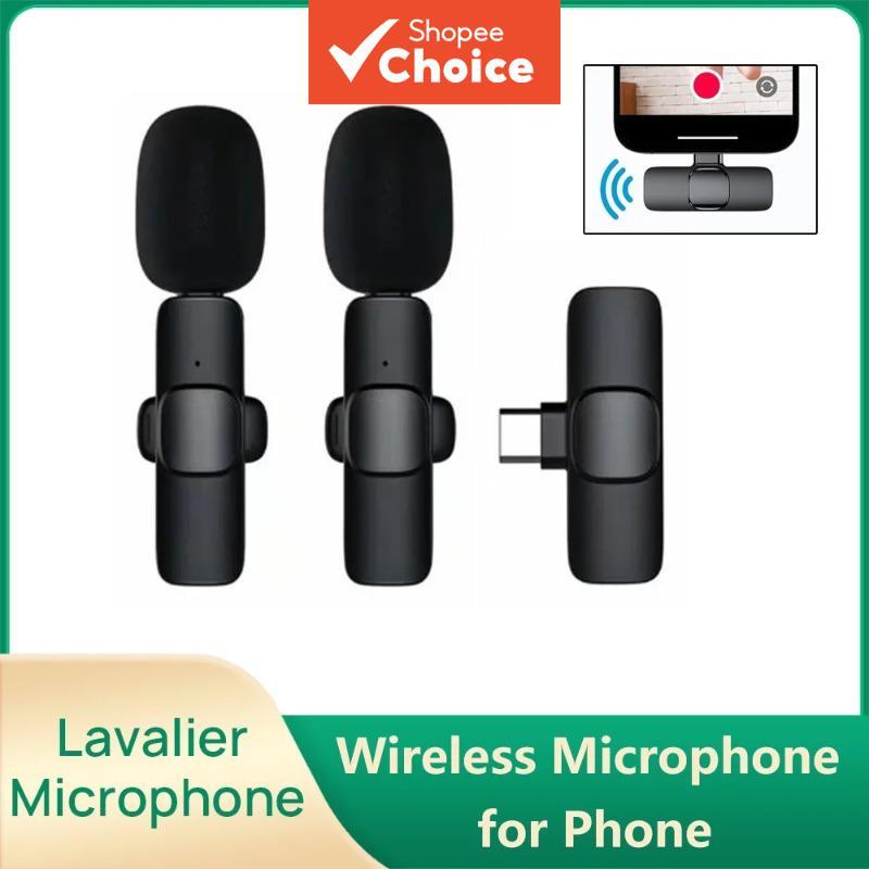 Microfone de Lapela Sem Fio K9 Mini Portátil para Android, Celular, Laptop, Transmissão ao Vivo, Vlog Pro