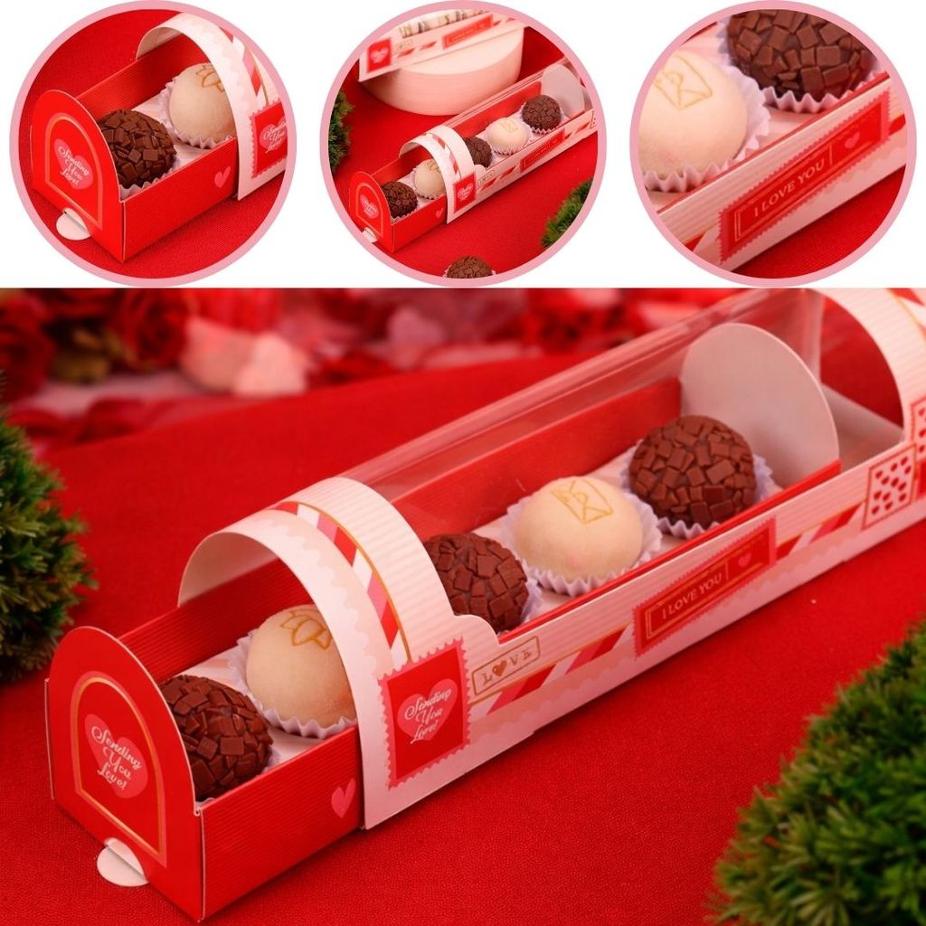 10 CAIXA PARA 5 DOCES COM VISOR LOVE YOU 4940 ( DIA DOS NAMORADOS JANGO 2026 ) OUTLET em Oferta na Shopee