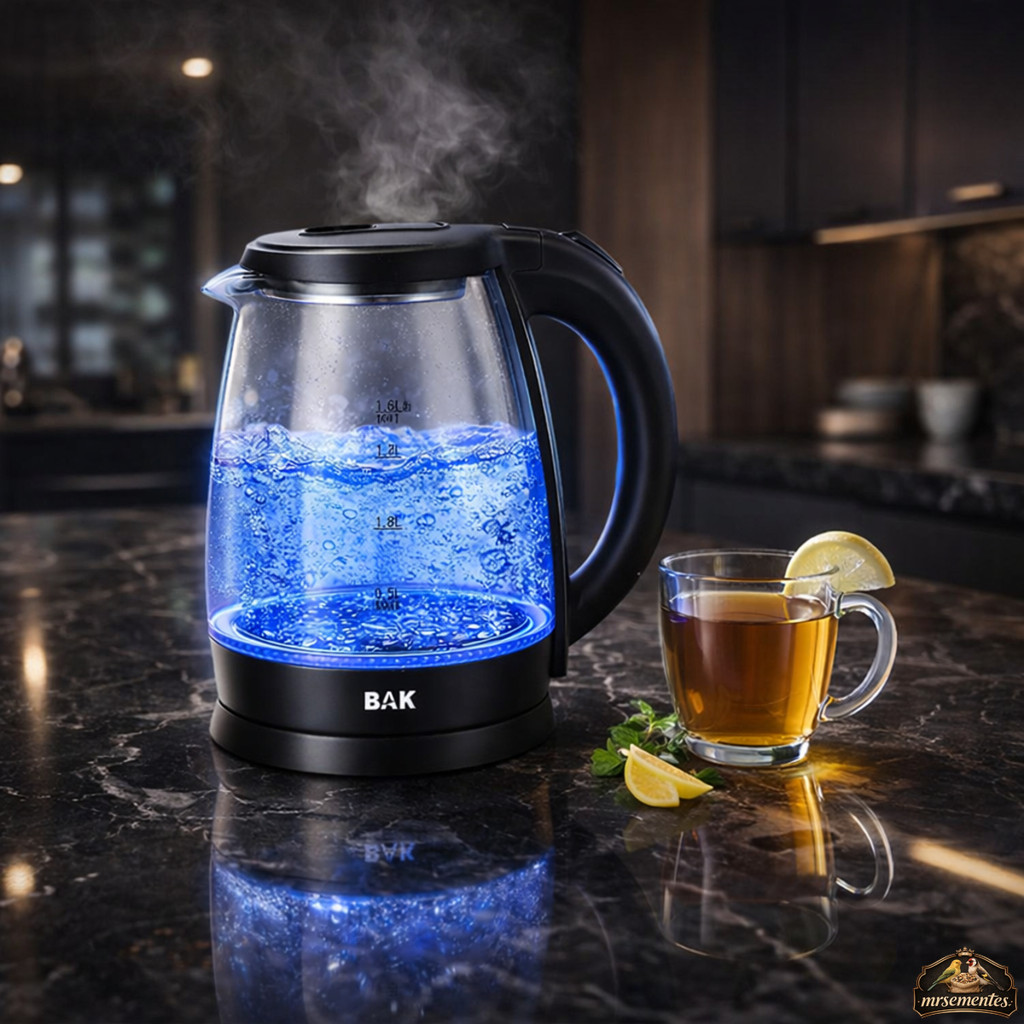 Chaleira Elétrica De Vidro 1.8 Litros 1500w Com Medidor L