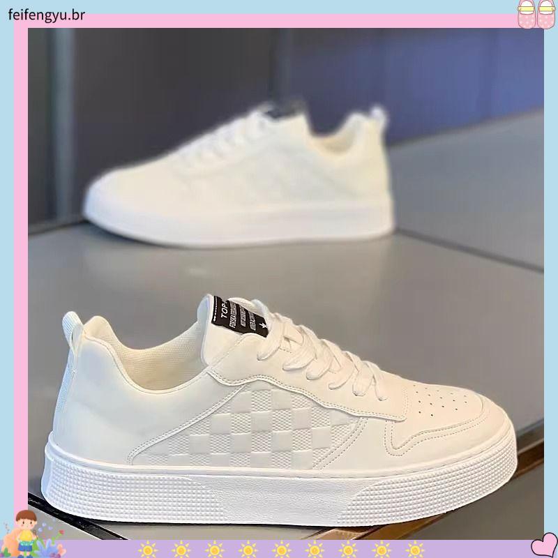 kit tênis infantil masculino tênis infantil masculino Sapatos masculinos de outono, novos sapatinhos brancos respiráve