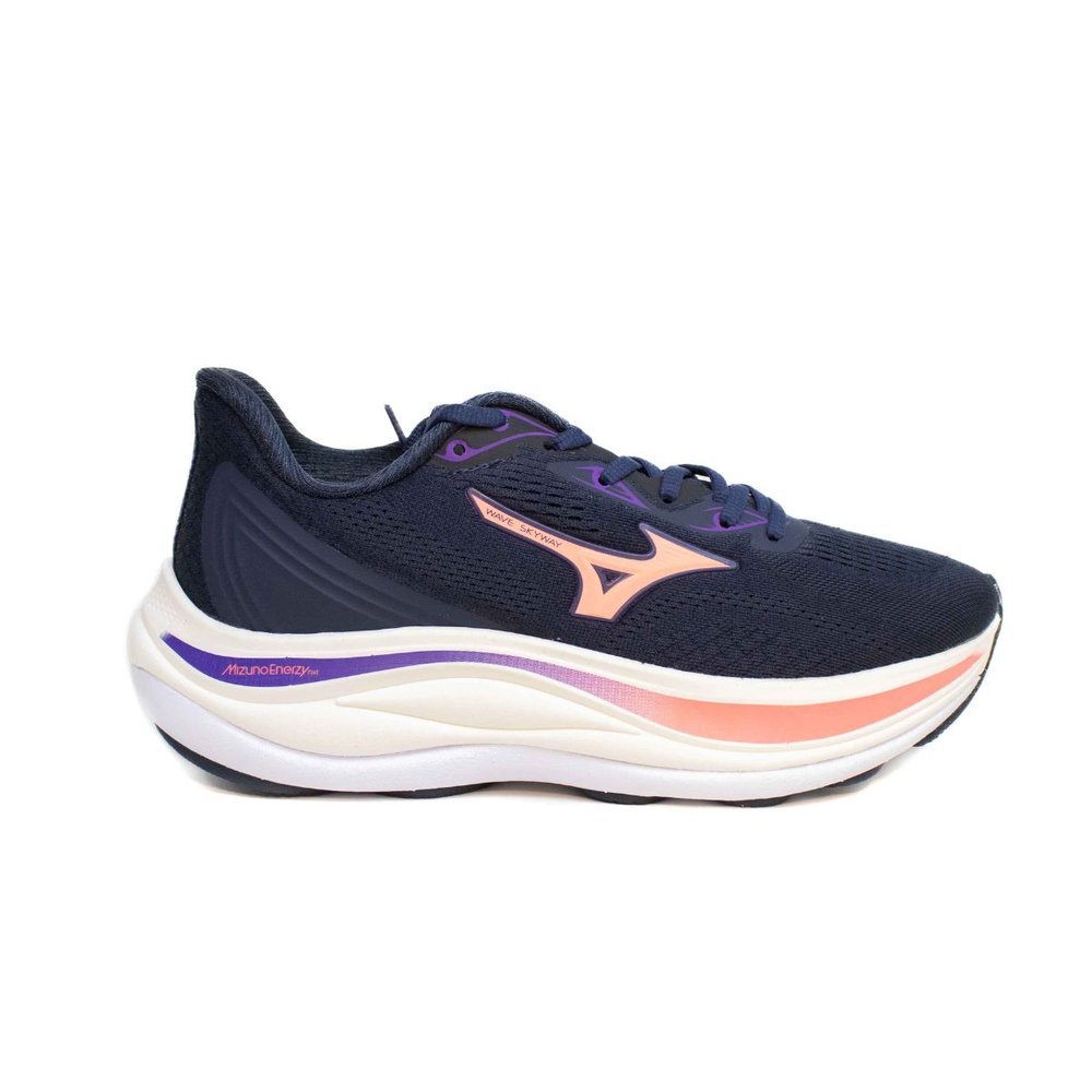 Tênis Mizuno Wave Skyway Feminino Corrida Amortecimento Conforto Academia