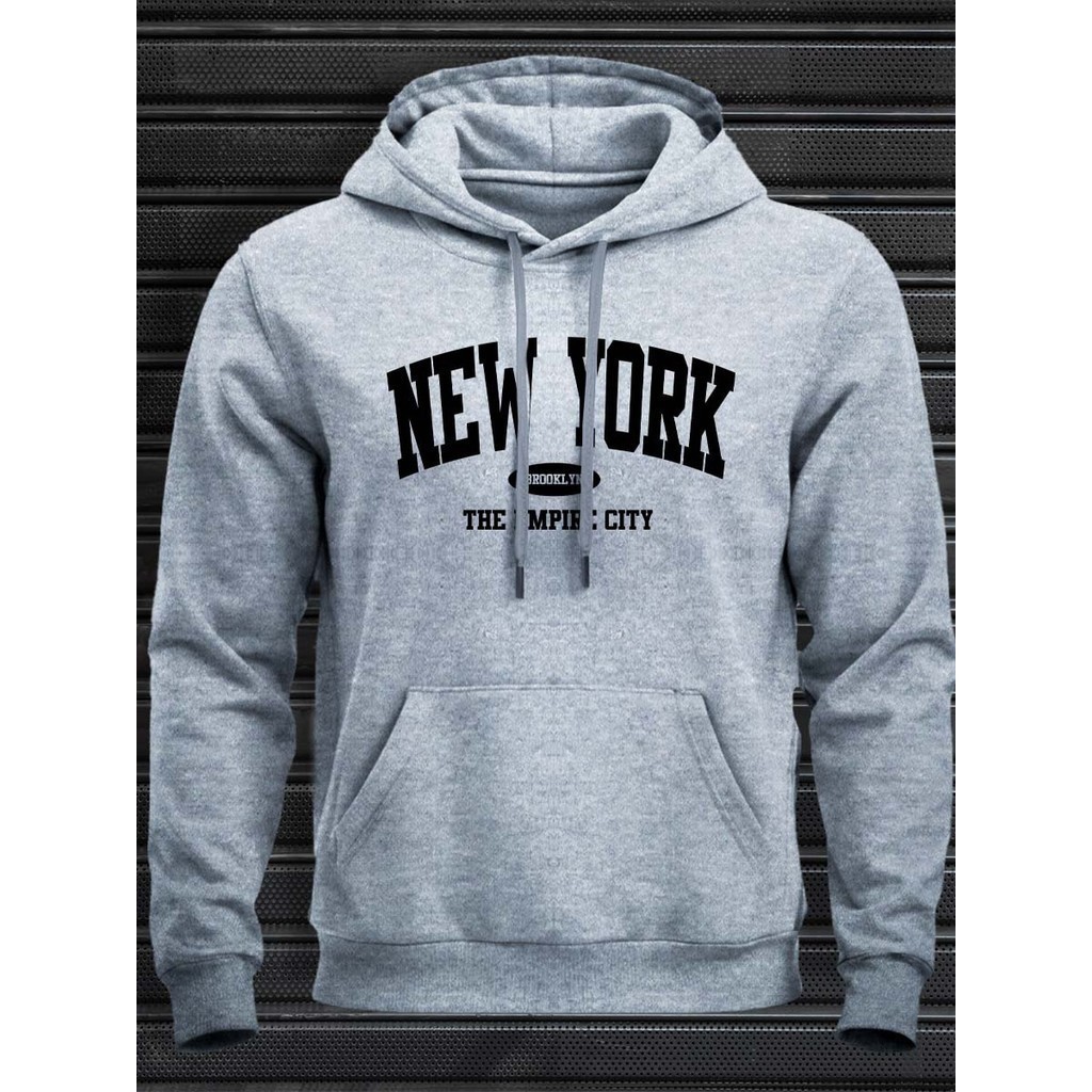 Moletom Masculino Blusa De Frio New York City Canguru Agasalho Quente Casaco Inverno  Algodão Envio Imediato