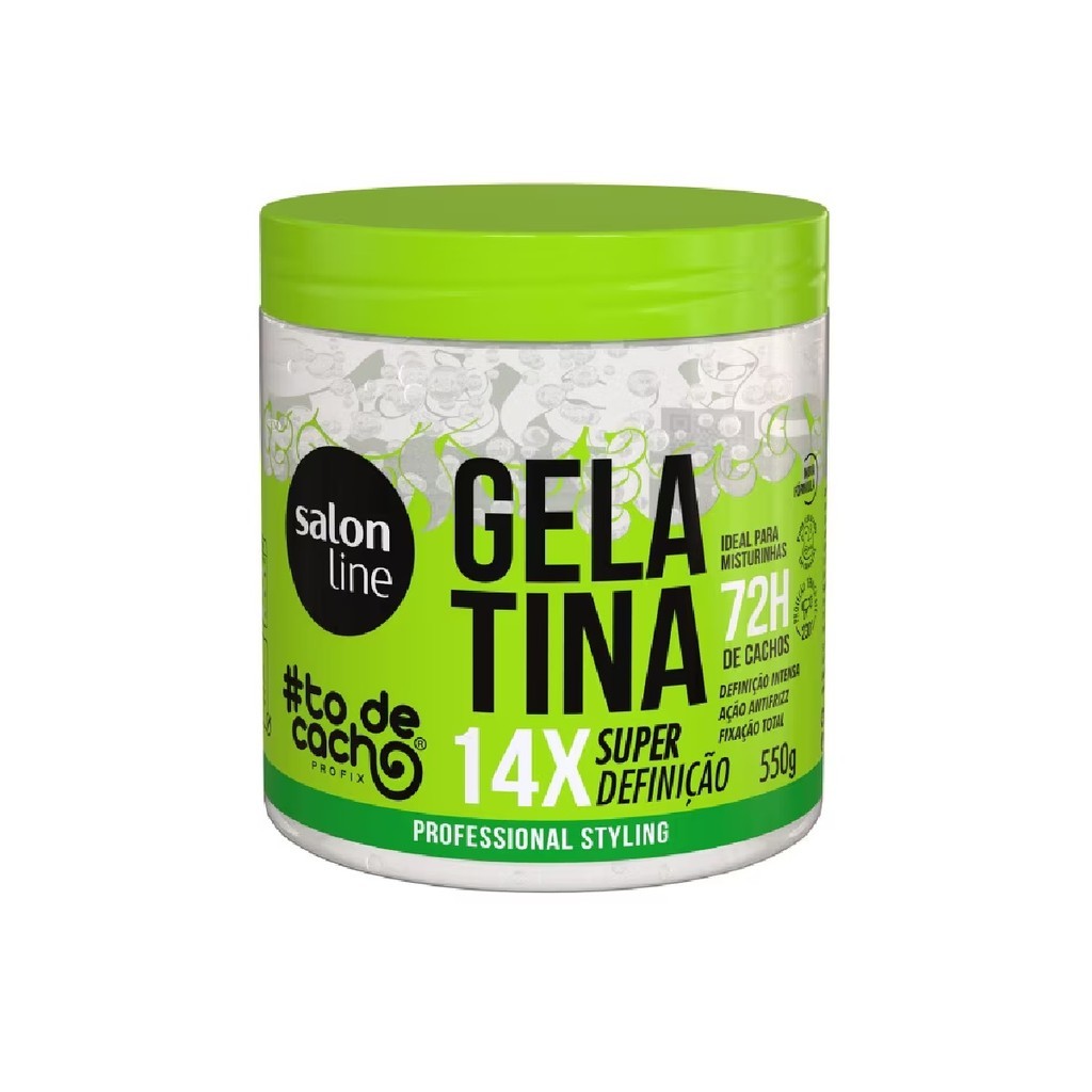 Salon Line #todecacho Gelatina Não Sai Da Cabeça VERDE 550g