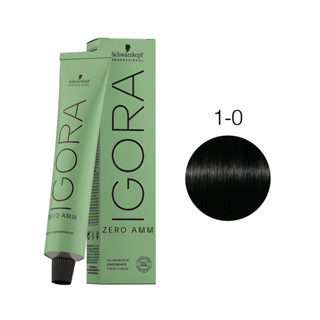 Tinta Igora Zero Amm 1.0 Preto 60ml em Oferta na Shopee