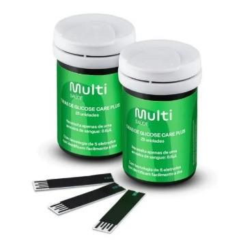 Tiras De Glicemia Care Plus Caixa Com 50un Multi Saúde Hc489 em Oferta na Shopee