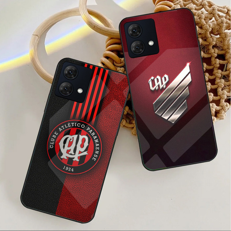 Atlético paranaense fc 07 Capa De Telefone De Vidro Para Motorola Moto G75 G55 G35 G24 G34 G54 G84 G85 G34 Edge 50 60 Pr