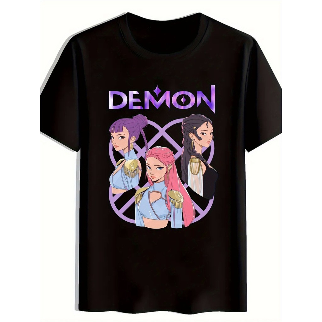 Camiseta Masculina Demônio Personagens Estampada Estilosa Confortável Moderna Casual