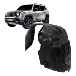 Parabarro Jeep Renegade Lameiro Protetor caixa roda Dianteiro 2015 16 17 18 19 20 21 22 23 2024
