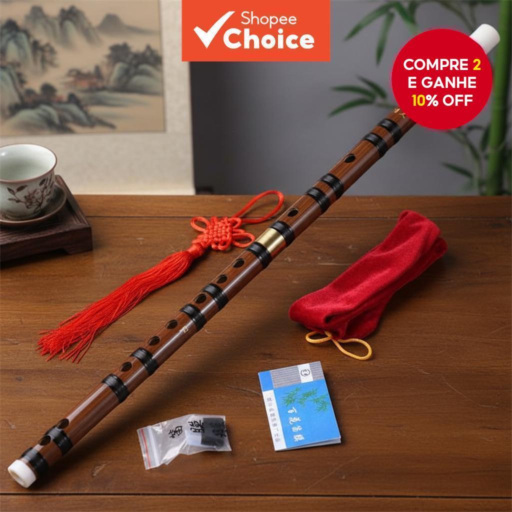  Flauta Profissional de Bambu para Sopros de Alta Qualidade - Flauta Chinesa dizi Transversal - Instrumentos Musicais