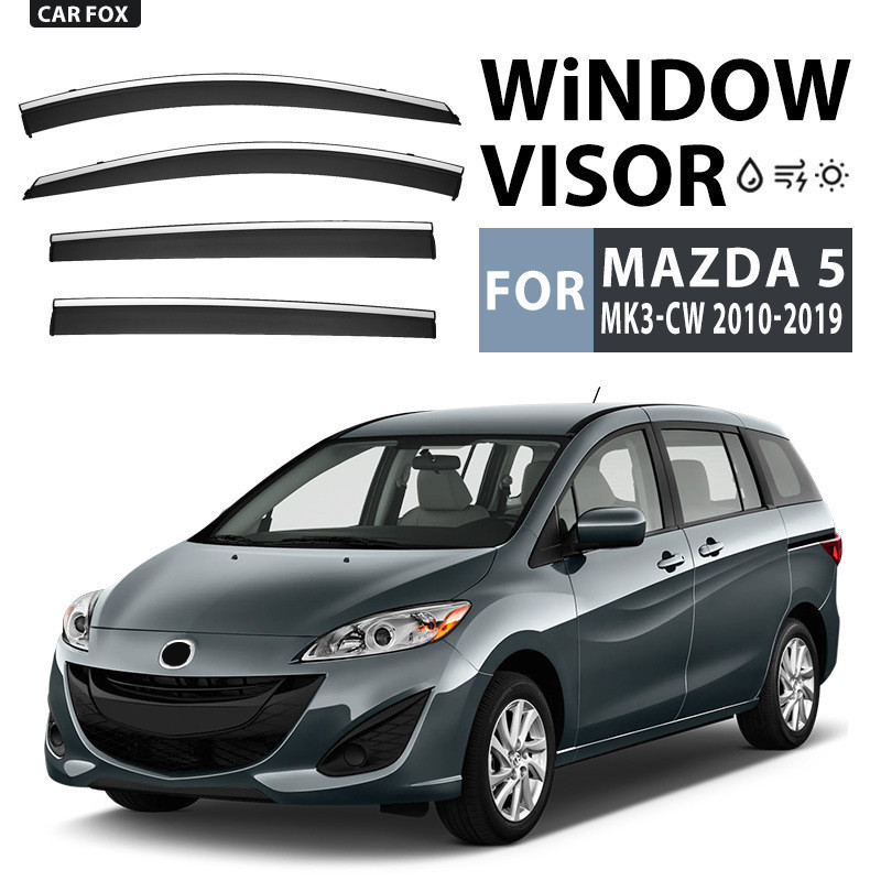 Adequado para mazda 5 ensolarado chuva escudo espelho retrovisor chuva sobrancelha mazda 5 CP CR CW janela viseira fábri
