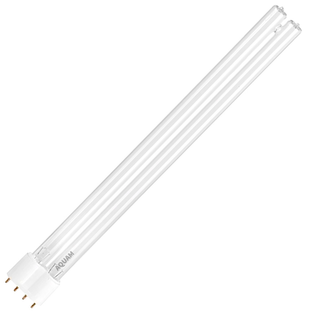 Lâmpada UVC ultravioleta germicida compacta PL 55W 4 pinos para filtro UV elimina algas aquário lago