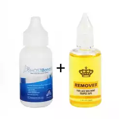 Kit Adesivo Para Peruca De Renda-Cola Especial Pele E Cabelo Sintético + Removedor 30ml