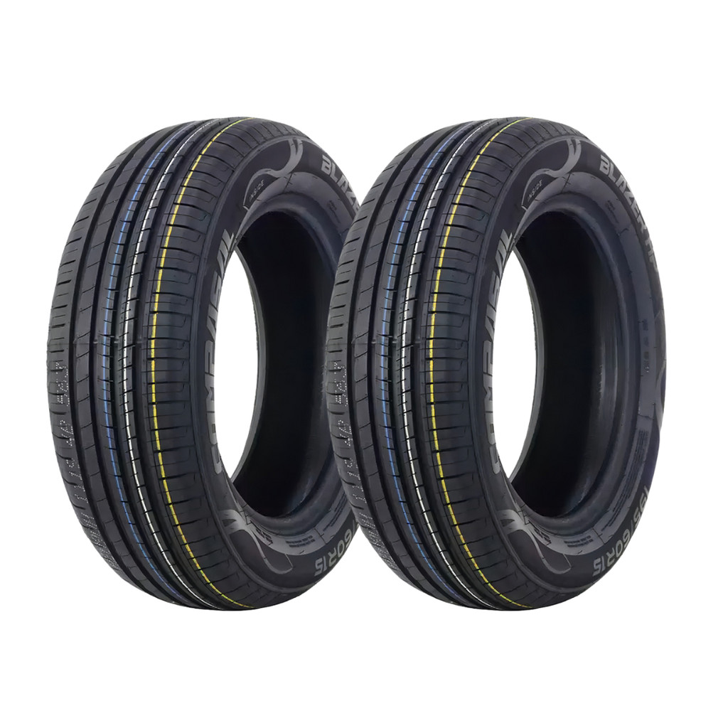 Kit 2 Pneus Aro 15 185/60R15 Compasal Blazer BSW HP 84H