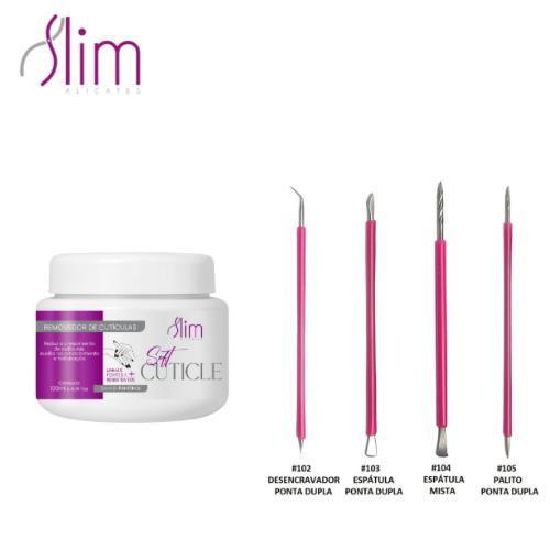 Kit Profissional de Cutelaria Slim – Kit Cutelaria 4 peças + Amolecedor de Cutícula