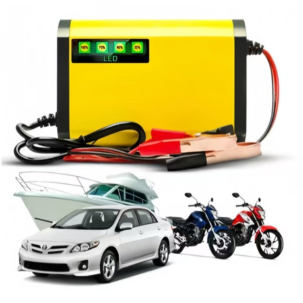 Carregador De Bateria Automotivo 12v 2a Carro Moto Automático 127V Carregar Bateria De Automotivo Só funciona na Tomada