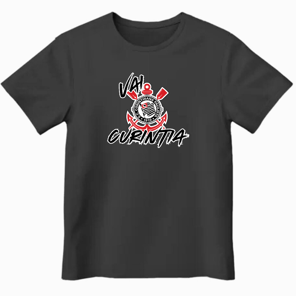 Camiseta Futebol Baisca Vai Corinthians Timão Torcida Blusa Futebol