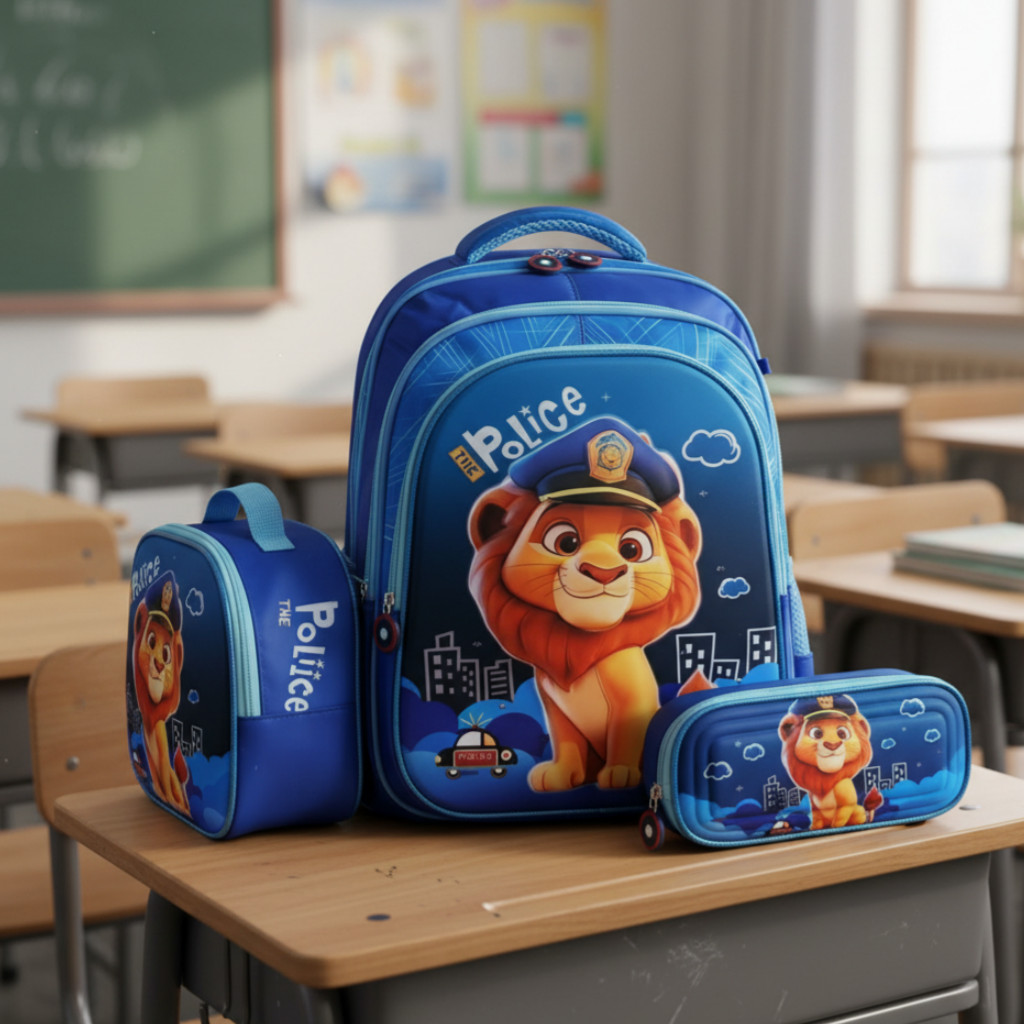 Kit Escolar Infantil 3 Peças – Mochila, Lancheira e Estojo com 26 Modelos Ideais para Presente de Natal em Oferta na Shopee