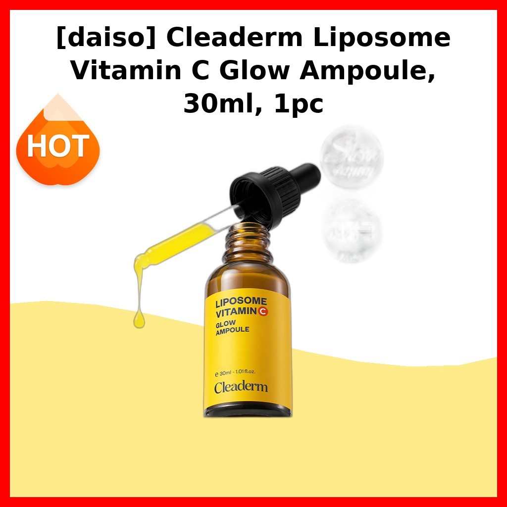 [daiso] Ampola Cleaderm Liposome Vitamina C Brilho , 30ml , 1 Unidade/Coreana/Radiance Booster Da Hanllyu Shop