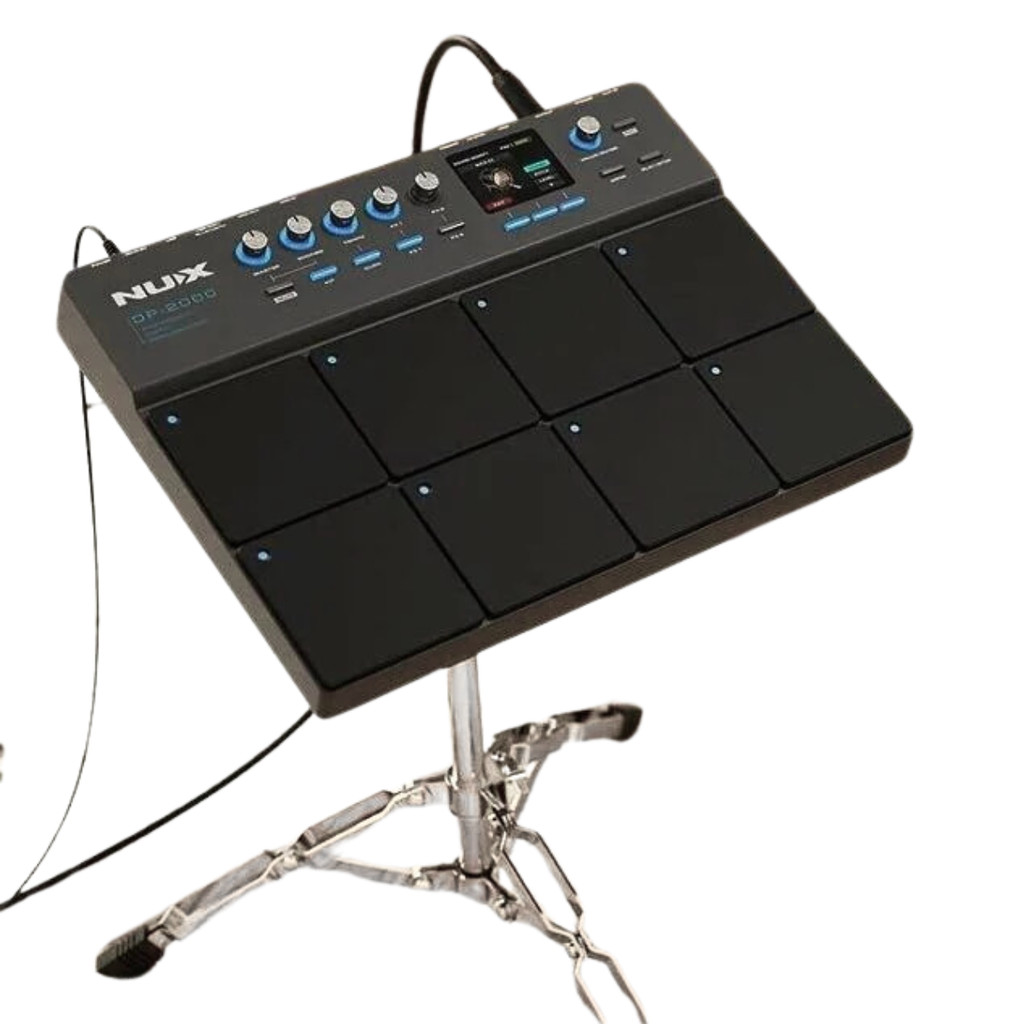 Kit Batera NUX DP-2000 Pad Percussão Profissional com MIDI USB, Baquetas, bag + Estante