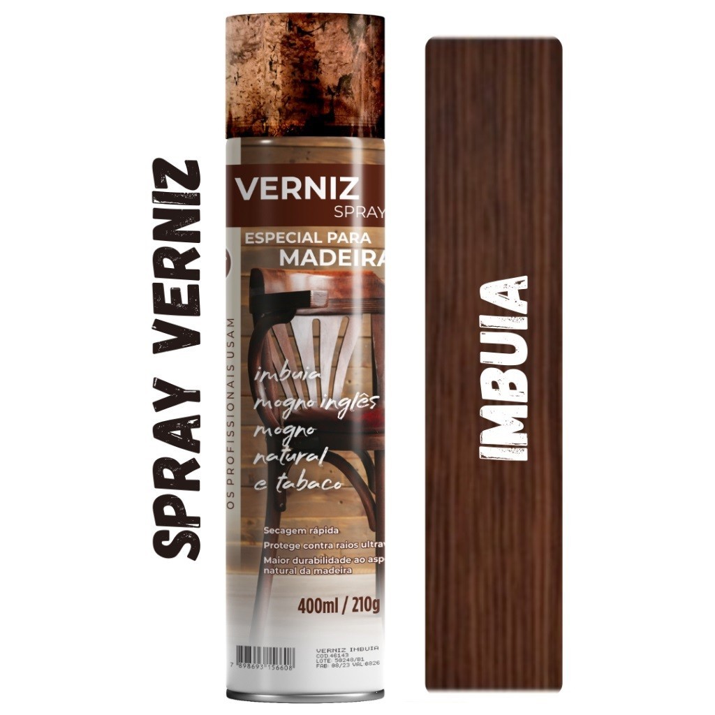 Verniz Spray Para Madeira 400ml ETANIZ (TODAS AS CORES) incrivelmente qualificado