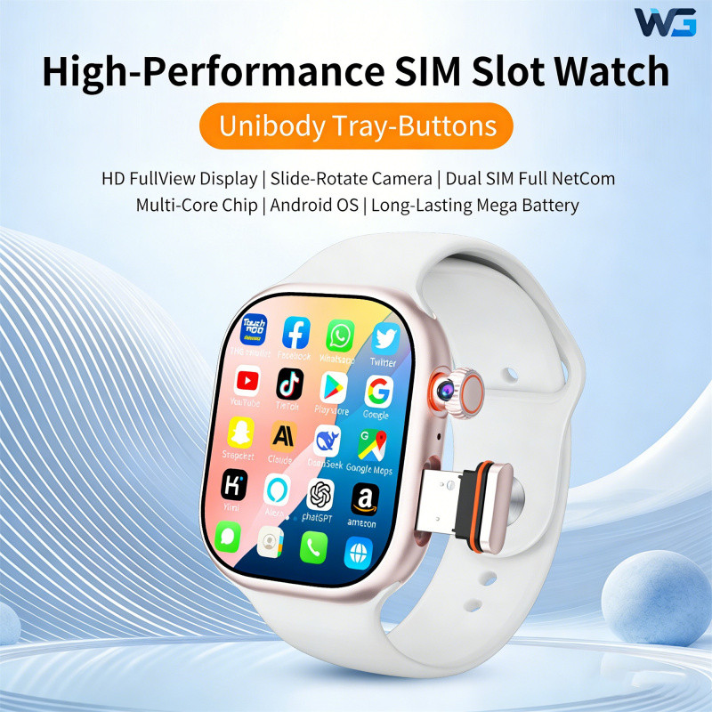 2026 Novo Relógio Inteligente AMOLED Com slot Para Cartão sim E WiFi 4G Android CD99 Smartwatch Playstore Câmera GPS CD2