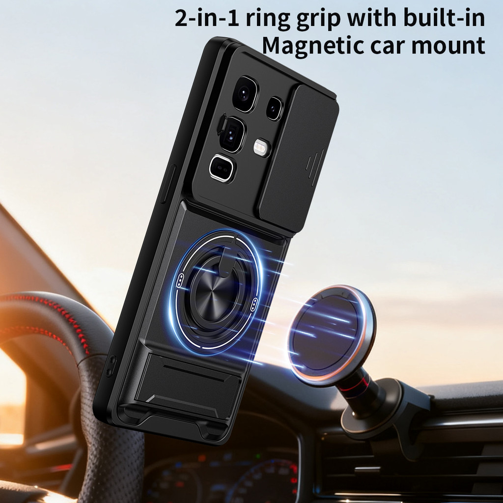 Detalhes do Capa Magnético À Prova De Choque Para Infinix Note 50 Pro Plus 50S 50X 4G 5G Suporte Do Telefone Com Capinha Da Câmera