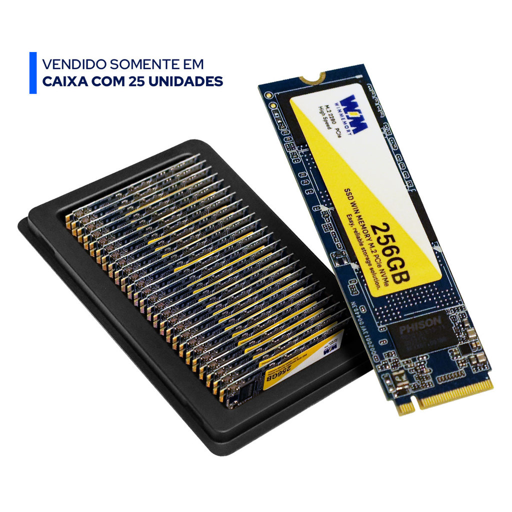 Ssd Winmemory 256gb M.2 2280 Nvme Pcie3.0 Leit.2500mb/s Grav.2100mb/s Oem - Band