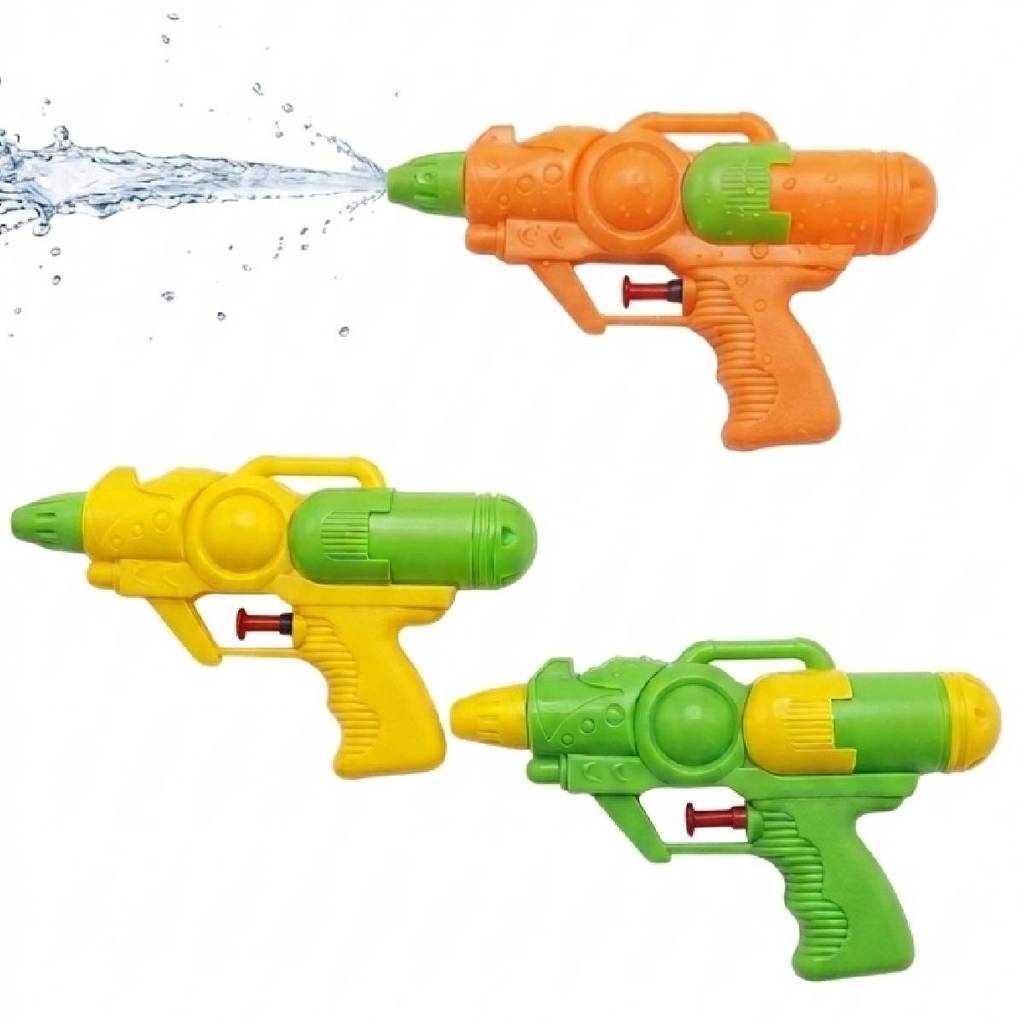 Kit 3 Pistola de Agua Arminha Arma de Brinquedo para Piscina Praia Mar Lançador Crianças e Adultos