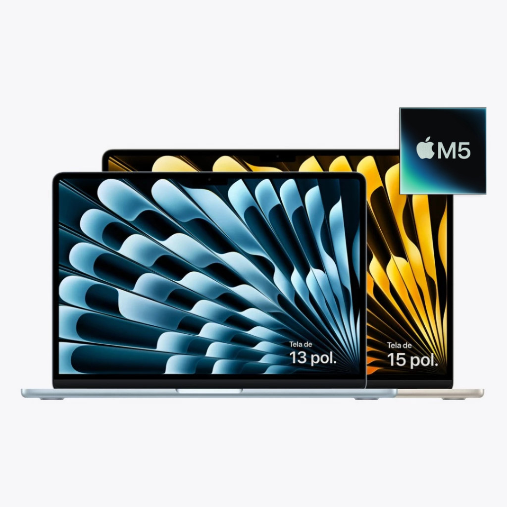 Apple Macbook Air M5 16GB RAM 512GB SSD Tela 13 e 15 Polegadas Novo Lacrado Garantia Apple