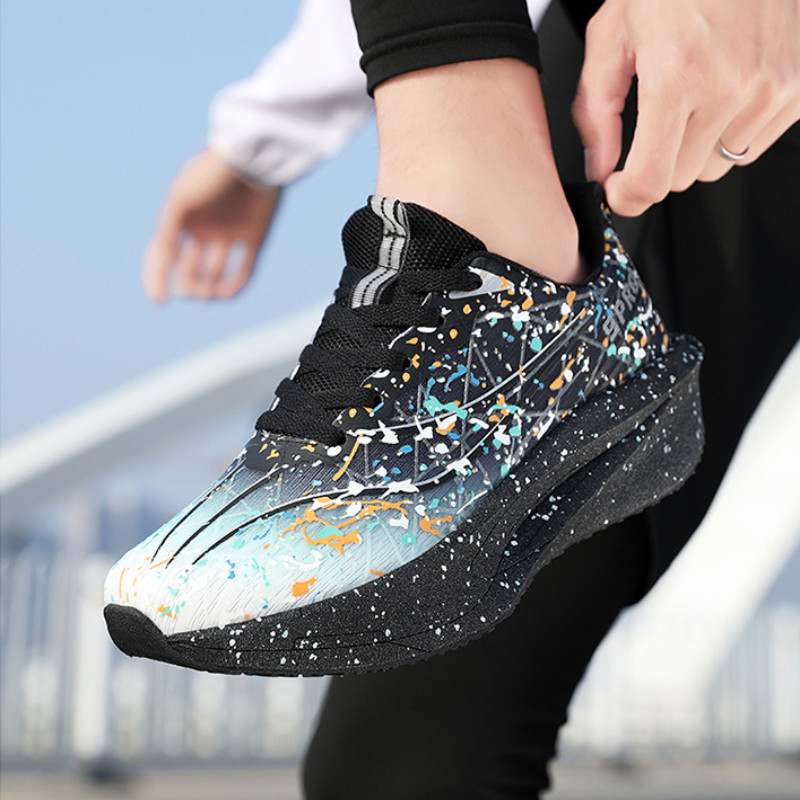 Novos Tênis De Corrida De Carbono plus size Com Luminosos Da Moda 45