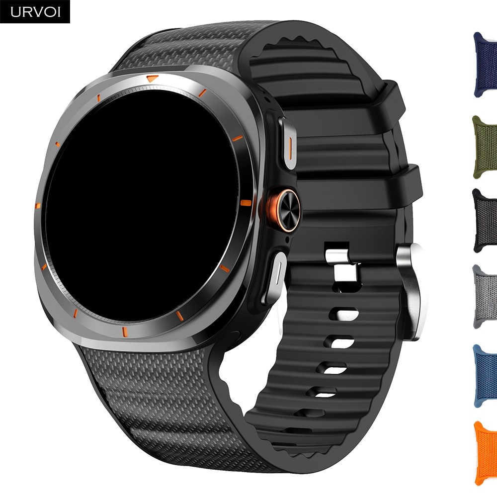 URVOI PeakForm Band Para Novo Galaxy Watch Ultra 2 1 2025 47mm Silicone Com Pulseira De Tecido Respirável design Sem lug