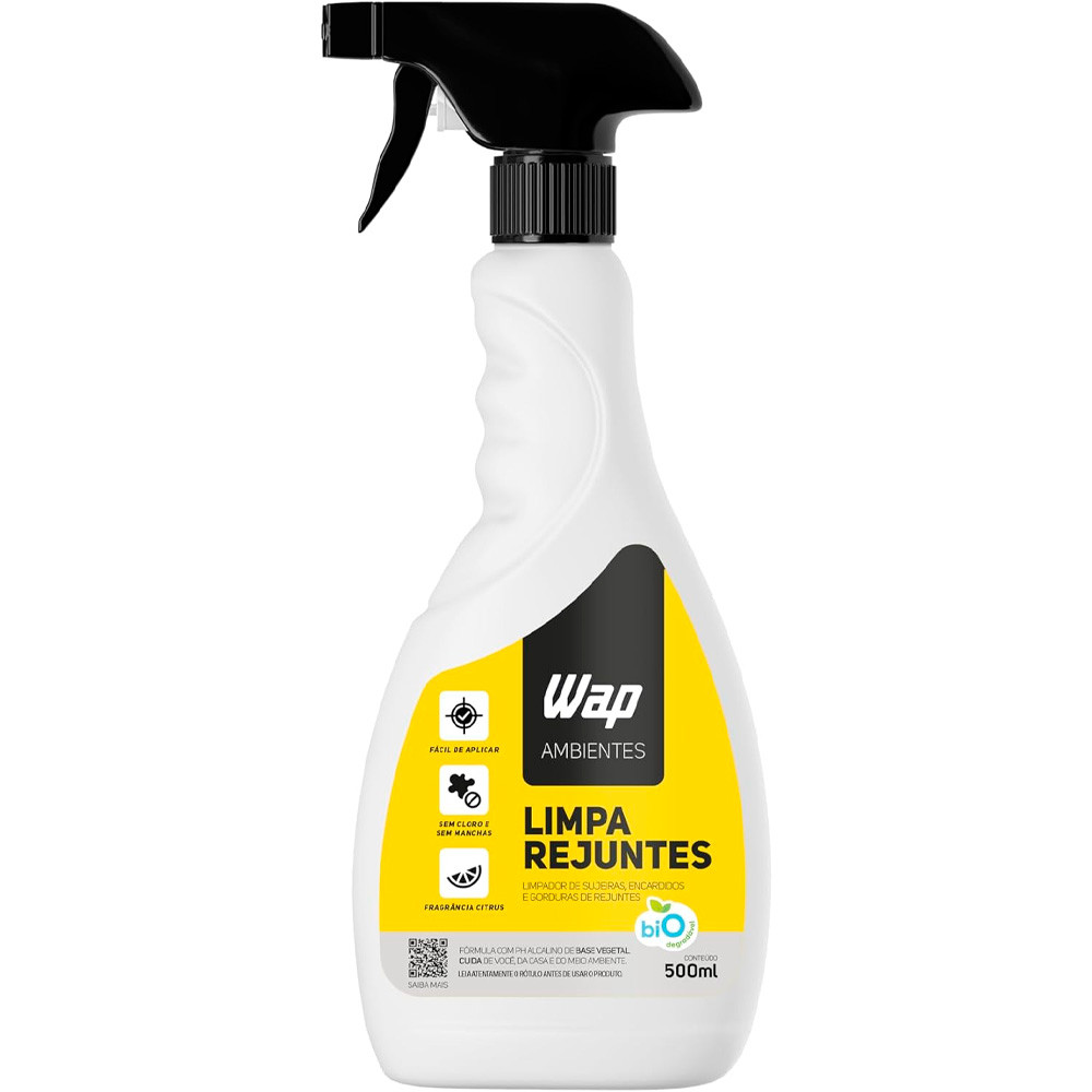 Limpa Rejuntes WAP CP3641 500ml com Gatilho Fragrância Citrus 500ml Limpador Sujeiras Encardidos