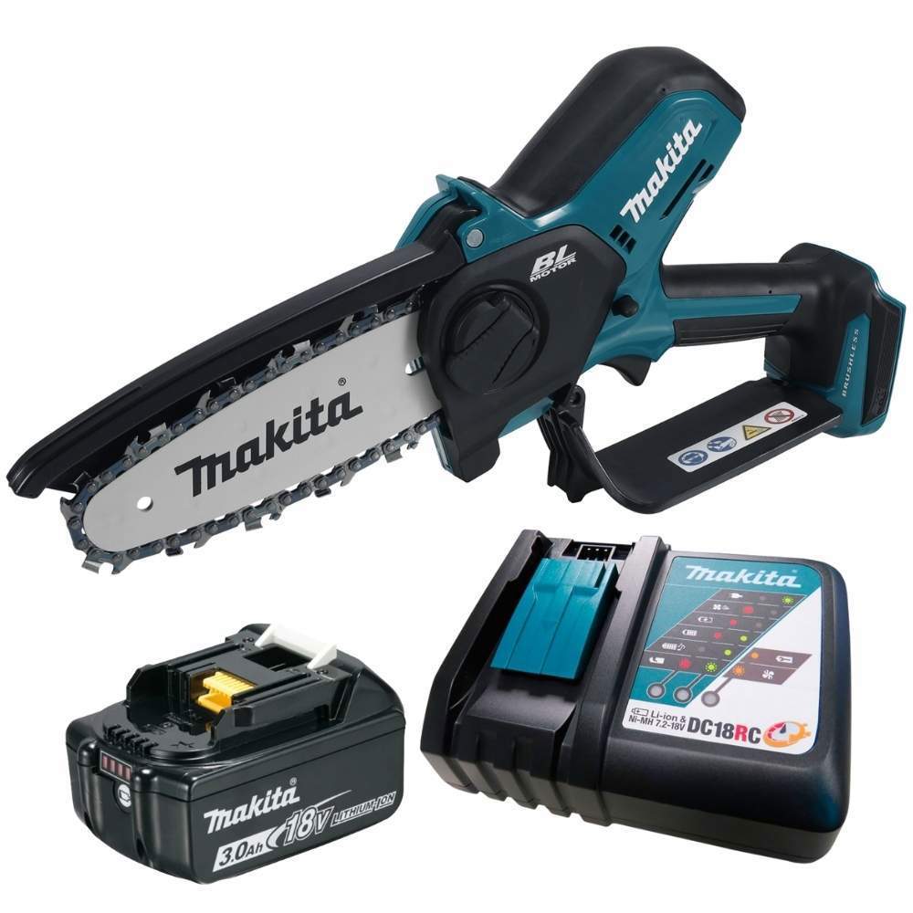 Cortador de Galhos 320W 1,1mm 18V com Bateria 3,0ah e Carregador Bivolt MAKITA