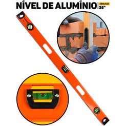 Nível De Alumínio Famastil Magnético 36 Polegadas