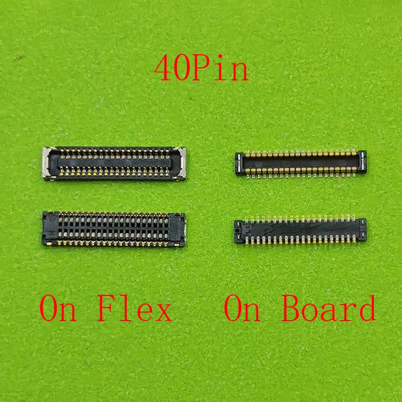 2 peças Conector FPC de 40 pinos para tela LCD para Samsung Galaxy A8 A7 2016 A8100 A810 A710 A7100 J6 2018 J600 Plug On