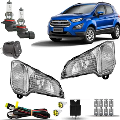Kit Farol Auxiliar Neblina Milha Farolete Completo Ford Ecosport 2018 19 2020