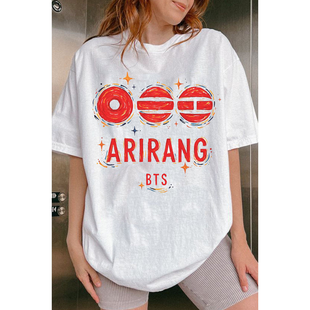「Mina Hana」Camiseta Unissex BTS 2026 Concert Commemorative Estampa Exclusiva Confortável Premium Estilosa Moda Casual