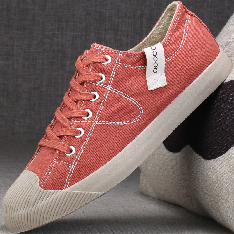 Primavera sapatos masculinos sapatos planos 2026 novo estilo sapatos de pano masculinos sapatos casuais de cano baixo sa