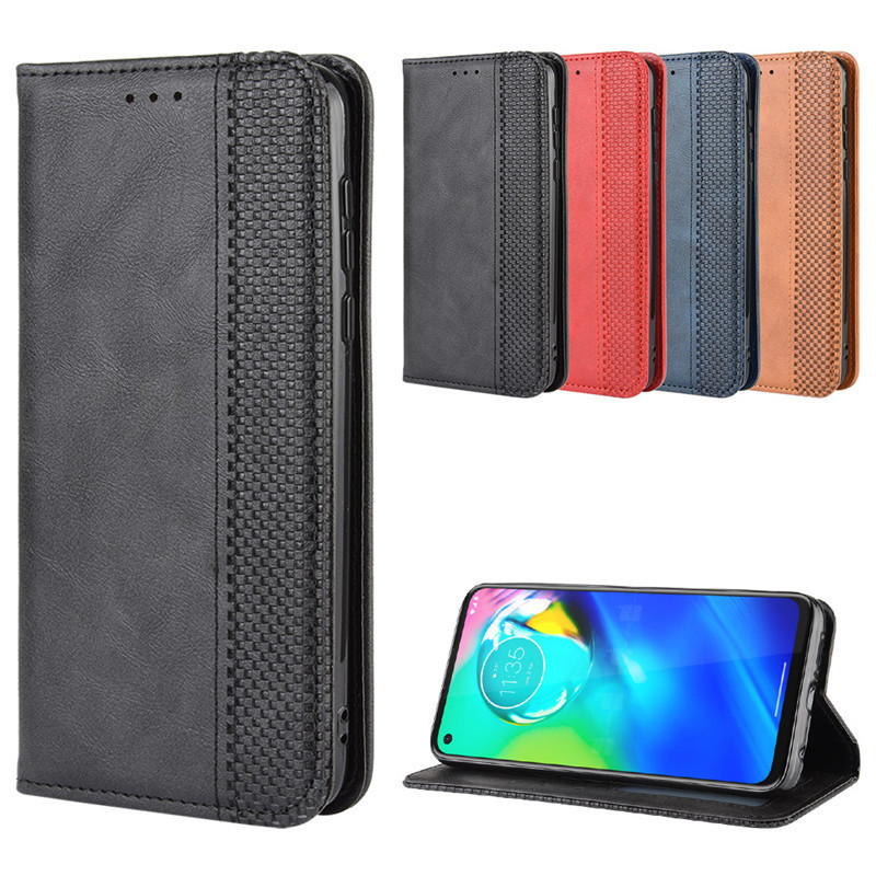 Adequado para Motorola g Power caso de telefone Moto g Stylus caso de couro magn